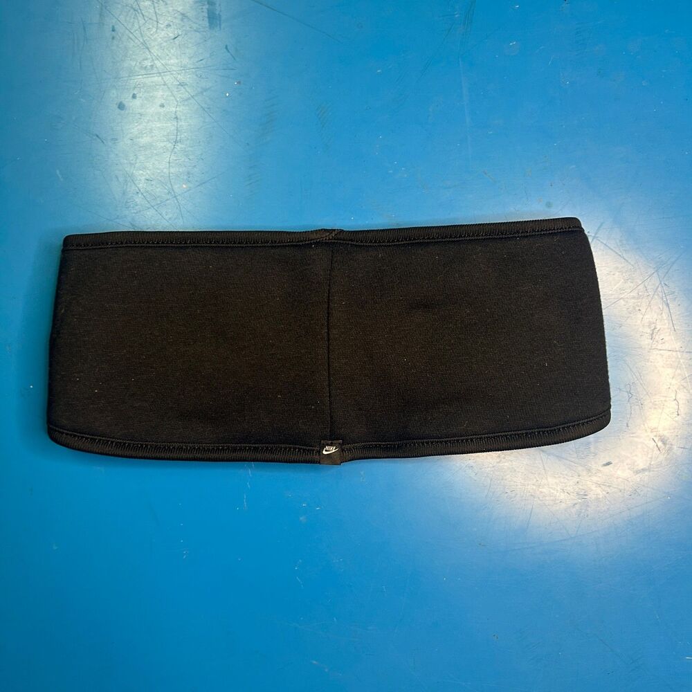 Nike Club Fleece Headband Black Light Grey Heather Winter Sports One Size - Picture 3 of 5